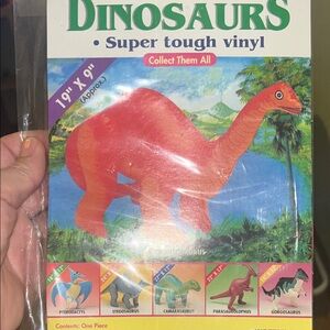 Sturdy Vinyl Dinosaur Toy - Red